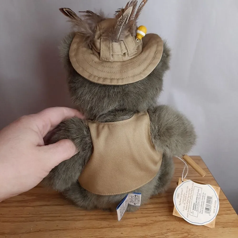 Vtg 1999 Gund Barton's Creek Plush Bear Fenton Fisherman #70001  Pat Kolesar LE